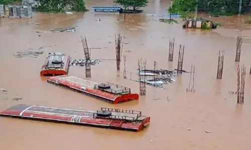 जिल्ह्यात पुन्हा पावसाचे धुमशान; चांदेराई-हरचेरी भागात पुराचे पाणी घुसले the district Flood water
