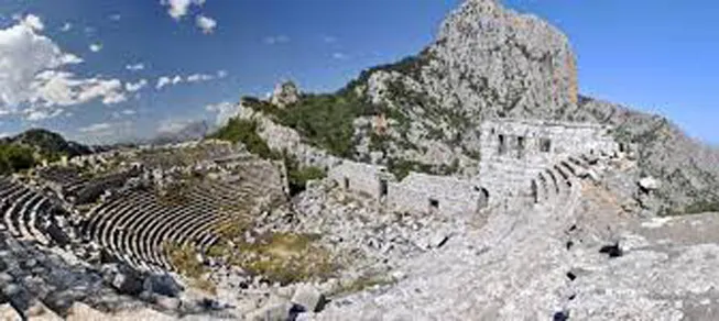 An ancient city on the mountains of Turkey