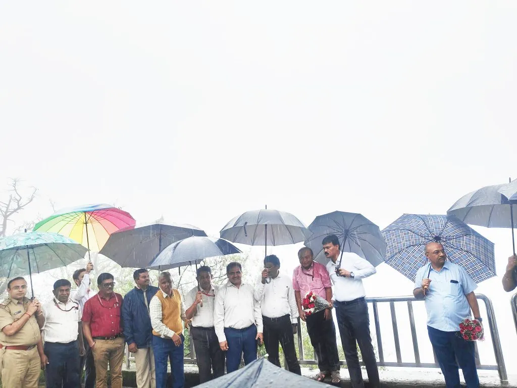 Inspection of the river bed of the controversial Mhadai-Kalsa project