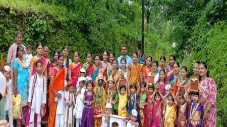 सावंतवाडीतील चिमुकल्यांनी काढली आषाढी एकादशी निमित्त दिंडी