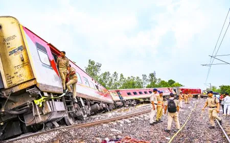 Gonda train accident due to faulty track connection