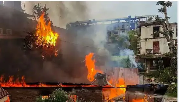 Attack on religious place; Tension again in Manipur