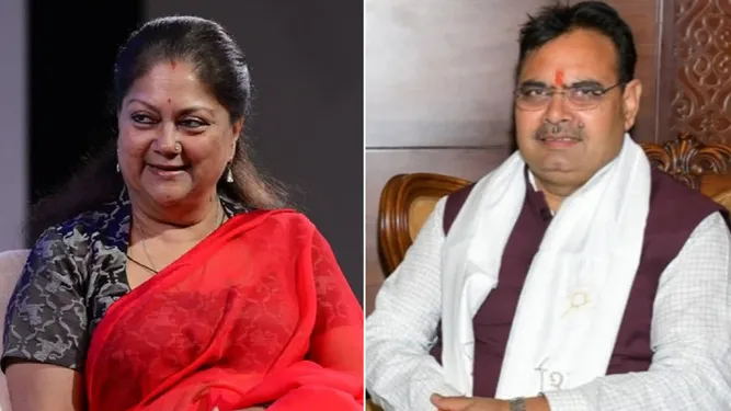 Discussion between Chief Minister Bhajanlal and Vasundhara Raje
