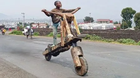 Scooters are made of wood