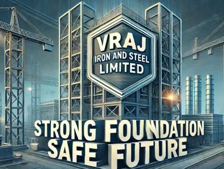 Shares of Vraj Iron listed at Rs 240