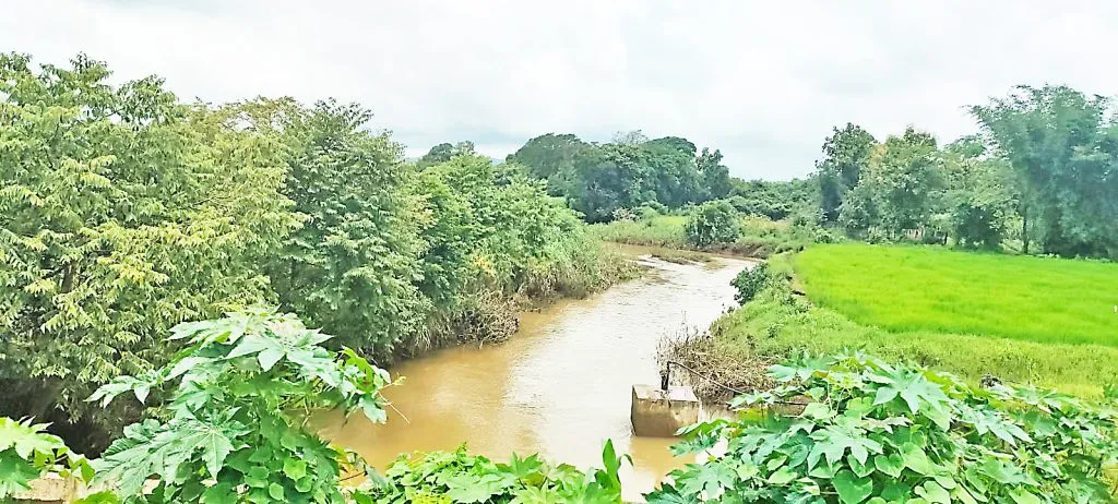 Respite from rain: Reduction in the water level of rivers and streams