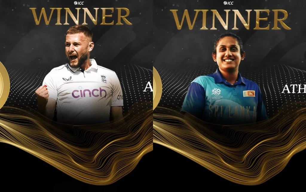 अॅटकिनसन, अट्टापटू आयसीसीचे मासिक पुरस्कार विजेते Atkinson, Attapatu ICC Monthly Award Winner