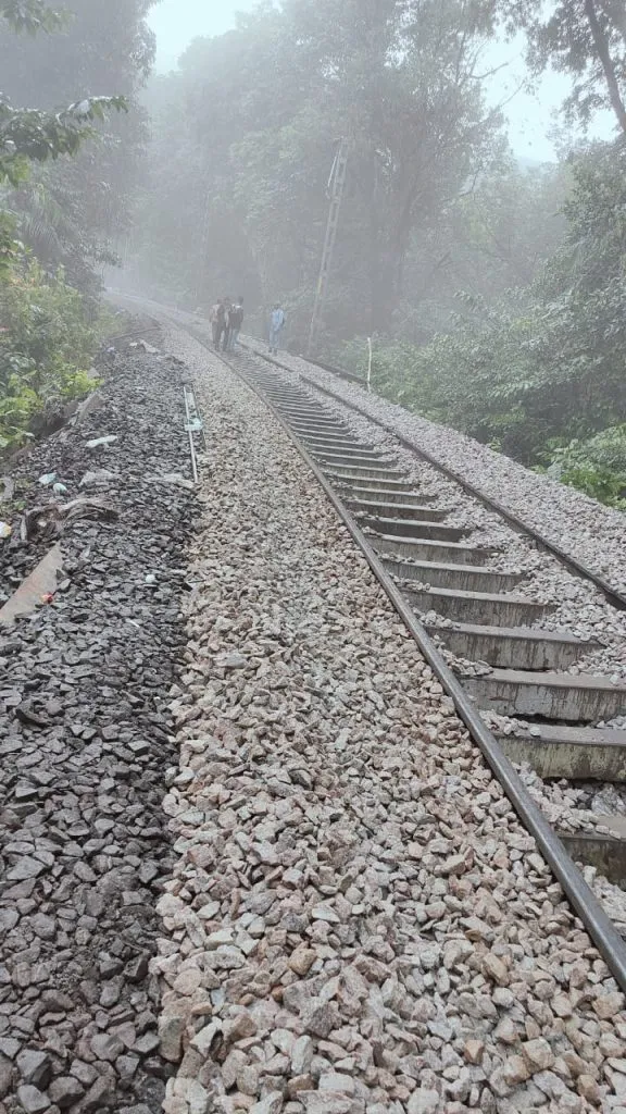 Belgaum-Goa railway line started at slow speed