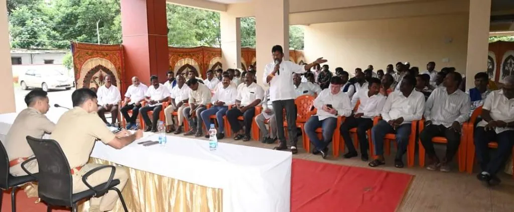 Meeting of backward class citizens at Police Commissioner's office