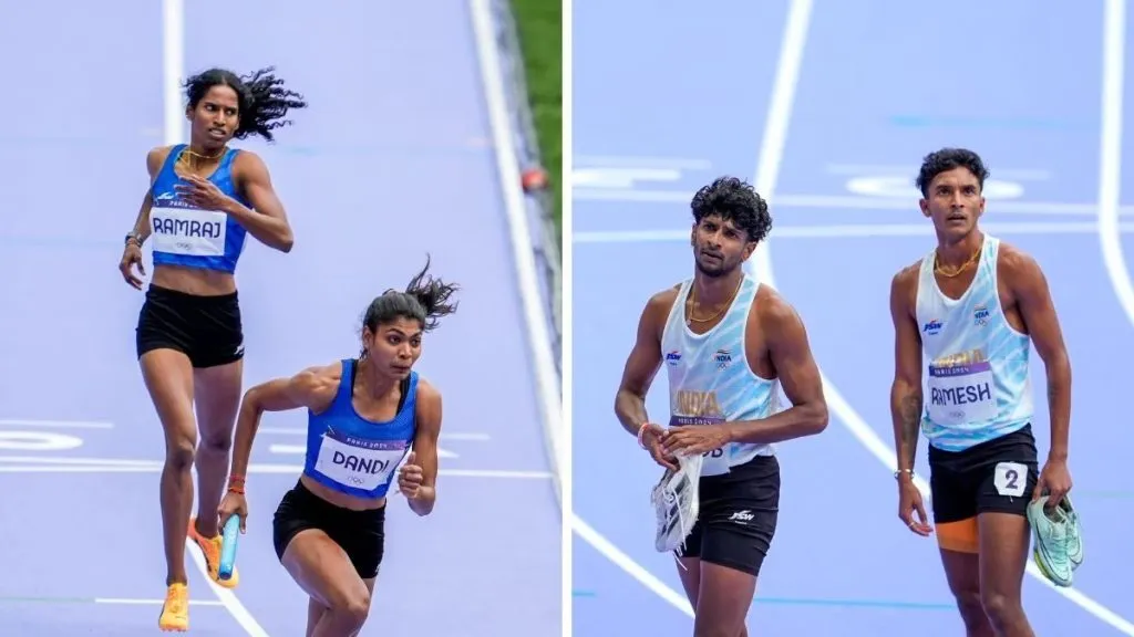 Disappointment from the Indian relay team