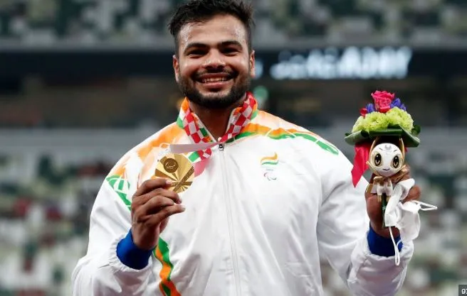 Javelin thrower Sumit achieved a new record with gold