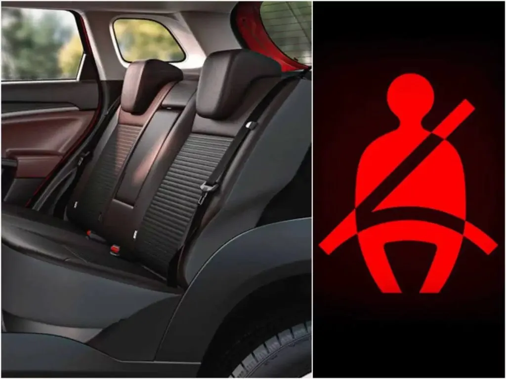 'Seat belt reminder' features should be provided on the rear seat