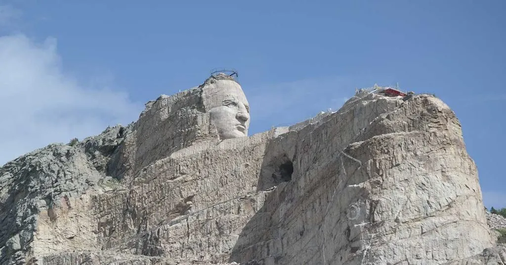 Crazy Horse Memorial in memory of the warrior