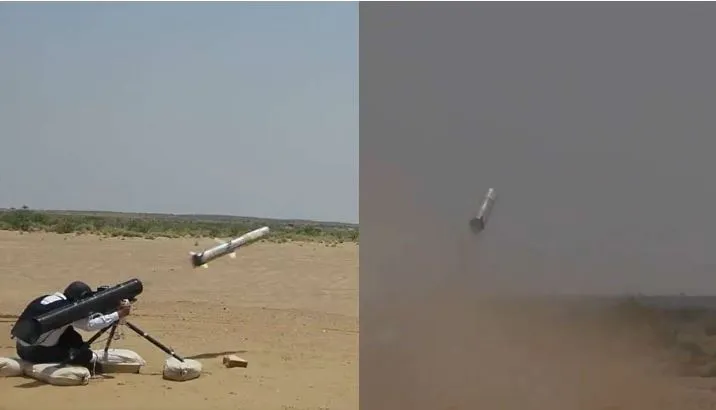 Successful test of indigenous anti-tank missile