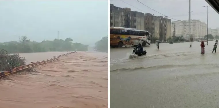 Eight people died due to floods in Gujarat