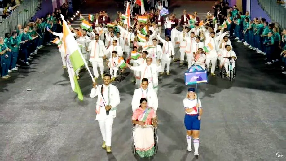 Started Paralympics with a grand divine ceremony