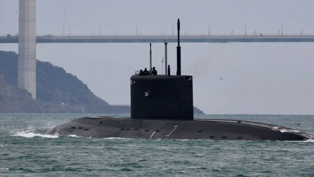 Russian submarine sank in the Black Sea