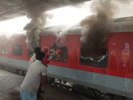 Accident at Visakhapatnam railway station