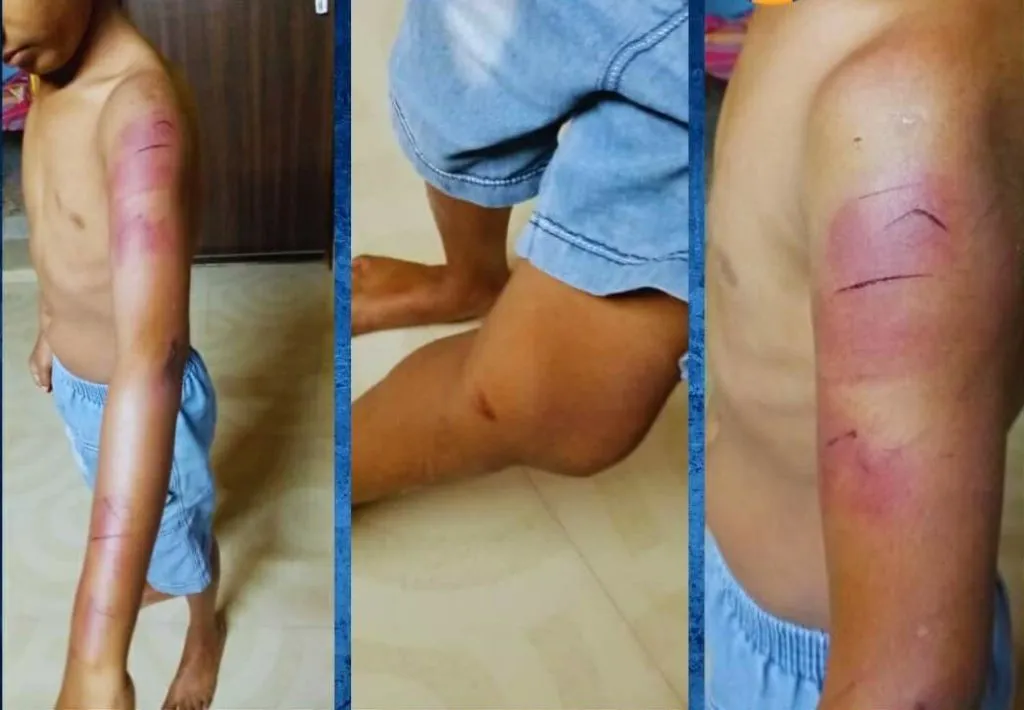 A student was beaten for tearing the pages of the book