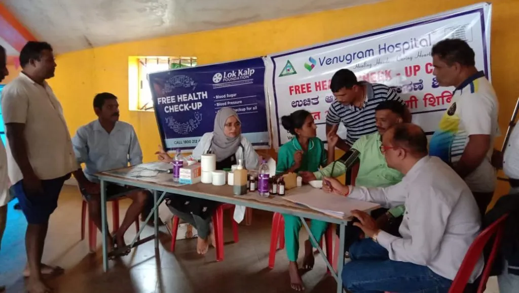 Health screening in Parwad by Lokkalp Foundation-Venugram