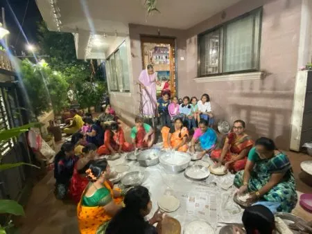 Jhunka-bakar initiative of Hindunagar public Ganeshotsav Mandal