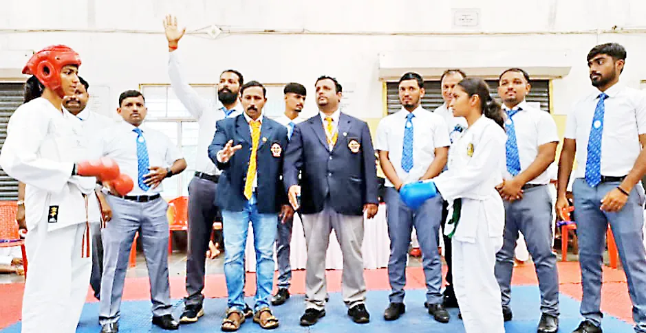 Selection of 24 students for state level karate competition
