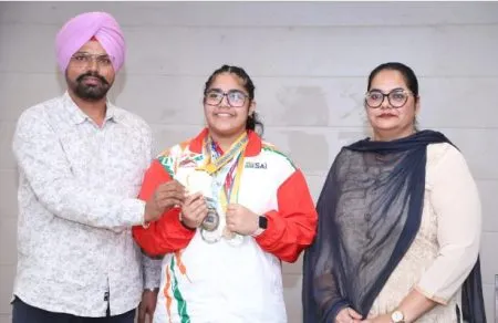 Gold medal to Gurseerat Kaur