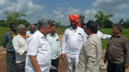 Concreting of canal in Mutge Shiwar after monsoon