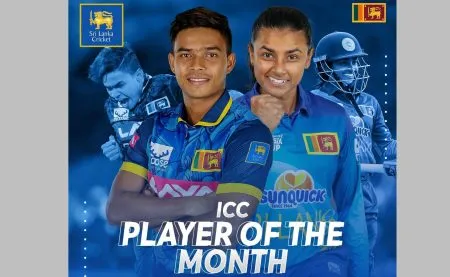 Sri Lanka's impression on the 'ICC' monthly awards