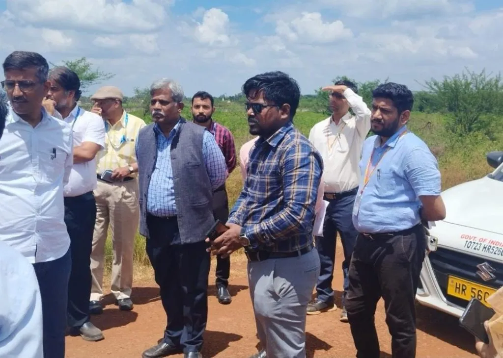 Inspection of Belgaum airport area by Revenue Deputy Commissioner