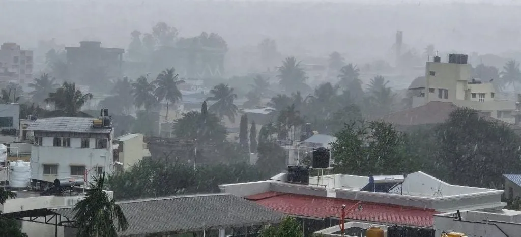 Heavy rain on Tuesday