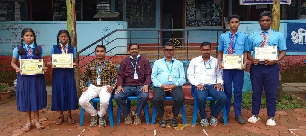 कणकुंबी स्कूलच्या खेळाडूंची जिल्हा स्पर्धेसाठी निवड Selection of Kankumbi School players for district tournament