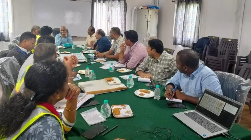 Inspection of airport construction by General Manager at Chennai