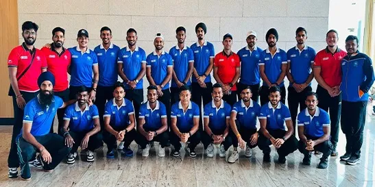 Indian men's hockey team leaves for China