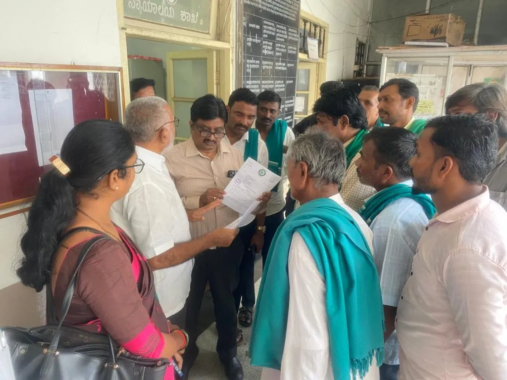 Statement of the Farmers Association to the District Collector for various demands