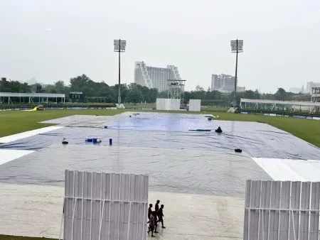 The first day of Afghanistan-New Zealand Test was lost due to rain