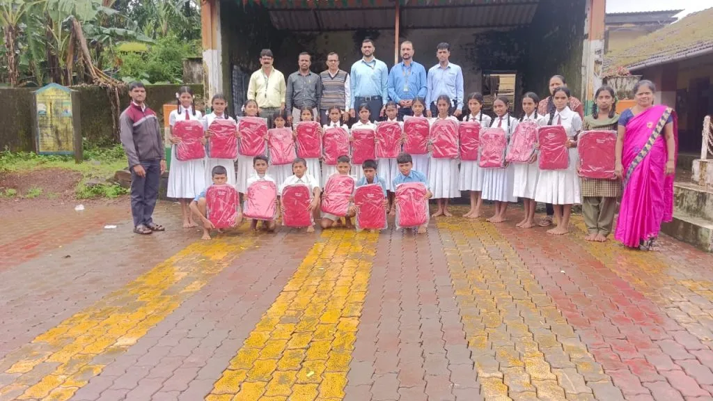 Distribution of notebooks in Kankumbi School by Lokkalp Foundation