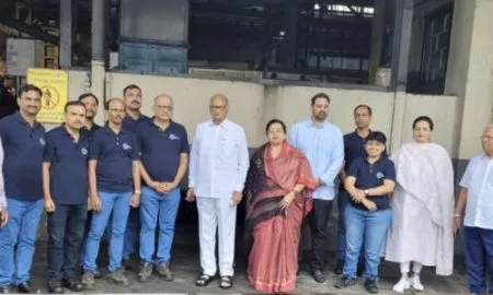 शरद पवार पवार यांची शिरोली औद्योगिक वसाहतीला भेट!