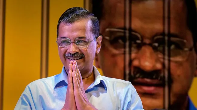 केजरीवालांना सशर्त जामीन The name of the new Chief Minister in the bouquet