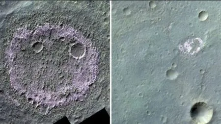 'Creepy smiley' spotted on Mars surface