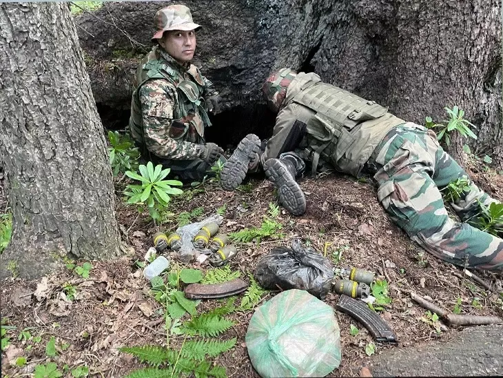 Bases of terrorists destroyed in Kashmir