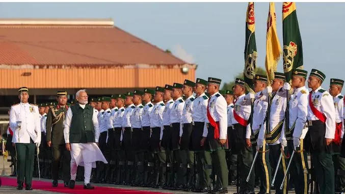 Welcoming Prime Minister Narendra Modi to Brunei