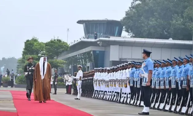 Crown Prince of UAE arrives in India