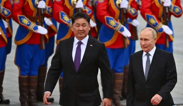 Vladimir Putin arrived in Mongolia