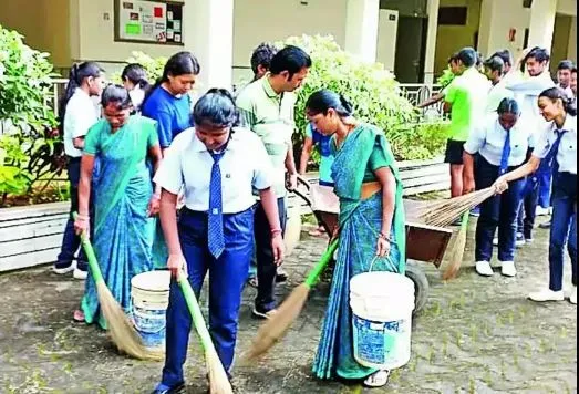 Cleanliness movement on October 2 in schools along with offices
