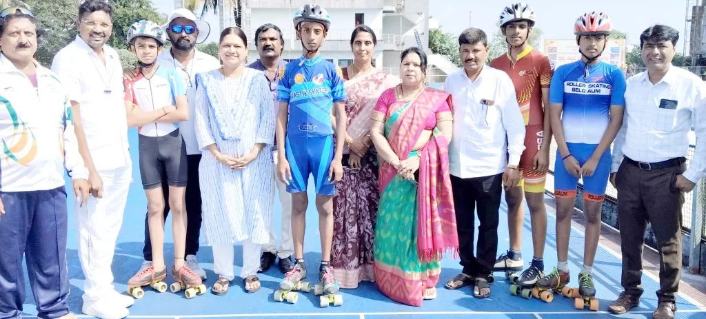 राज्य शालेय स्केटिंग स्पर्धेचे उद्घाटन Inauguration of State School Skating Competition