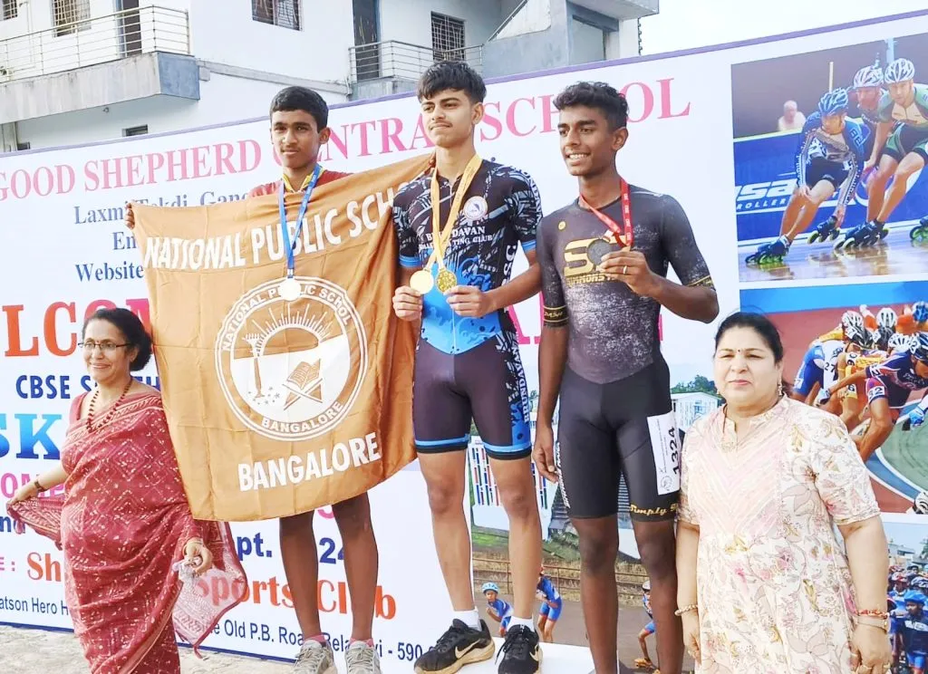 Karnataka Team First in CBSE South Regional Skating Competition