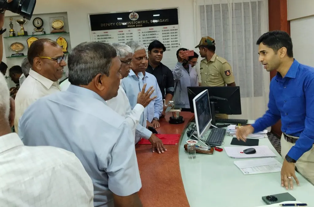 Meeting with District Collector regarding black day