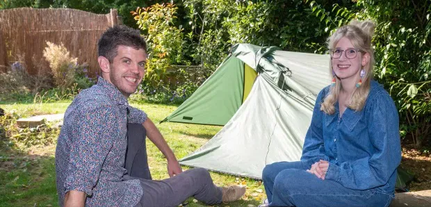 House in the garden due to the problems of children!