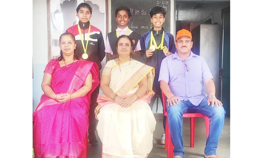 राष्ट्रीय ॲथलेटिक्स स्पर्धेसाठी संत मीराचे खेळाडू रवाना Sant Mira athletes leave for National Athletics Championship